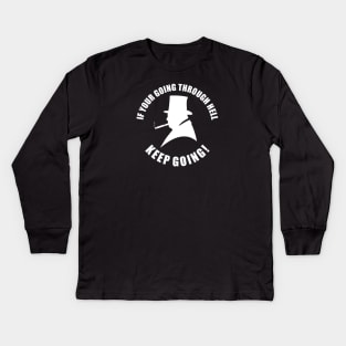 winston churchill Kids Long Sleeve T-Shirt